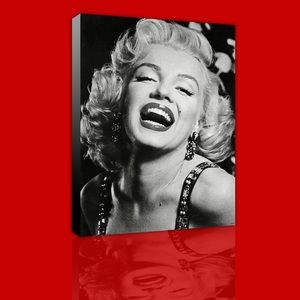 Marilyn Monroe black n white beauty canvas print